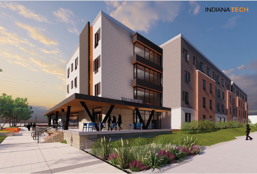 Indiana Tech Exterior Rendering - Photo provided by Indiana Tech