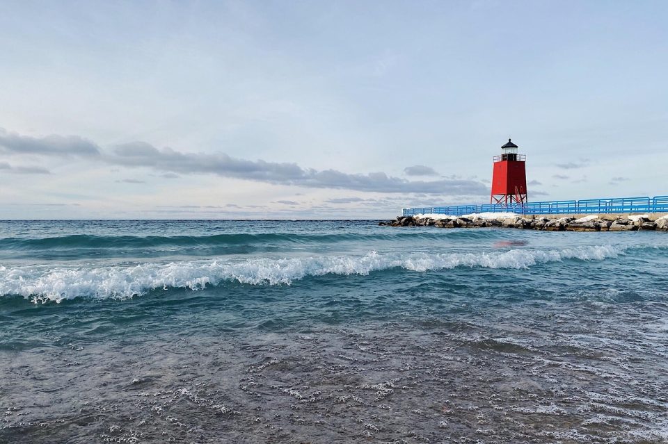 lighthouse, shore, great lakes, lake michigan, charlevoix, landscape, beacon, blue landscape, blue lake, lighthouse, lighthouse, lighthouse, great lakes, great lakes, great lakes, great lakes, lake michigan, lake michigan, lake michigan, lake michigan, lake michigan