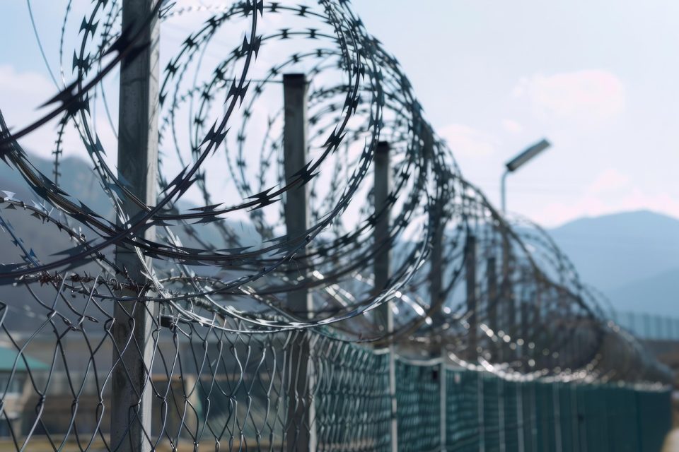 fence, barbed wire, boundary, border, prison, restricted area, area, fence, barbed wire, barbed wire, barbed wire, barbed wire, barbed wire, boundary, boundary, boundary, prison, prison, prison, prison, prison, restricted area