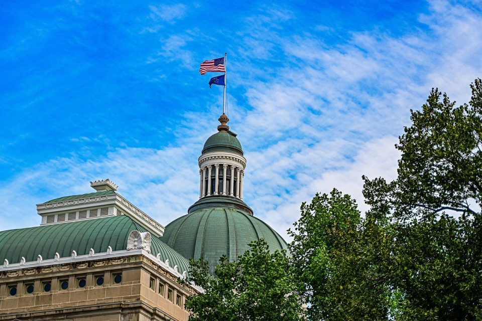 indianapolis, indiana, state capitol, capitol building, government, nature, trees, architecture
