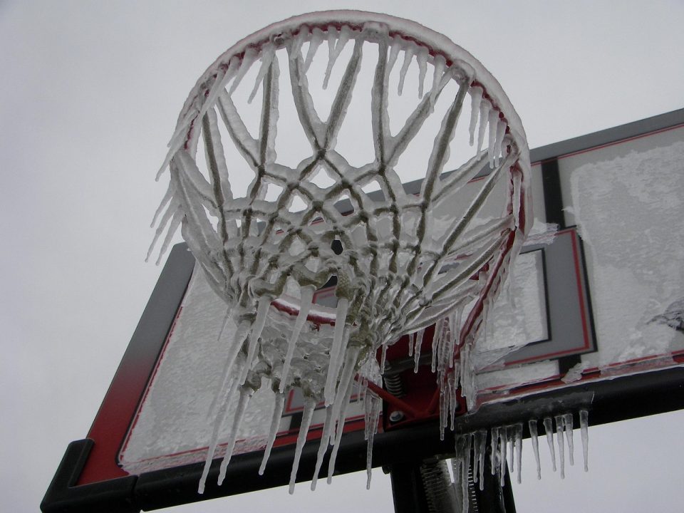 basketball net, ice storm, season, white, cold, ice, snow, nature, winter, frost, snowy, frozen, outdoor, weather, snowfall, cool, frosty, snowstorm, blizzard, snow-storm, gray basketball, gray storm